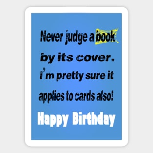 Never judge a book by its cover Sticker